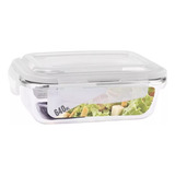 Pote Vidro Hermético Marmita Mantimento Tampa Plástico 640ml Cor Branco