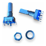 Potenciômetro Encoder Rotativo Com Chave Pionner 5 Pinos 20m