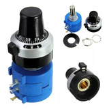 Potenciômetro Multivoltas 10k Com Knob E Chave -46pçs
