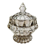 Potiche Prateado Flor 14,5x10cm Vaso Prata Bomboniere