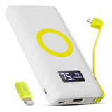Power Bank 10.000mah Carregador Bateria Portátil Indução Usb