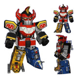 Power Rangers Megazord Recorte E Monte