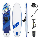 Prancha Stand Up Inflável Bestway Oceana Azul C/ Bomba Remo
