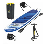 Prancha Stand Up Inflável Oceana 130 Kg Remo Bestway 65303 Cor Azul