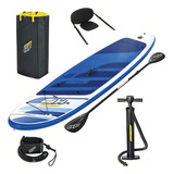 Prancha Stand Up Inflável Oceana 130 Kg Remo Bestway 65303 Cor Azul