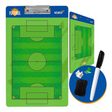 Prancheta Para Futebol Futsal Treino Duas Faces Campo + Kit