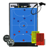 Prancheta Tática Magnética Futsal Kief C/ Cartão E Moeda Of