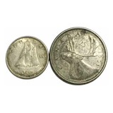 Prata Canadá- 10 Cents 1966 E