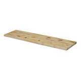 Prateleira Estante 80x20 Madeira Painel Pinus + Suporte