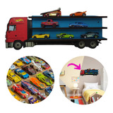 Prateleira Expositor Caminhão Até 12 Carrinhos Hot Wheels 