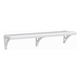 Prateleira Pvc C/ Suporte 100x30cm Branca Pm3s/100 Astra