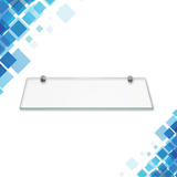 Prateleira Vidro Porta Shampoo 30 Cm X 10 Cm X 8 Mm Incolor