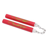 Prática Nunchucks Nunchuck Com Corrente De Aço Suporte