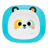 Pratinho Bowl Buba Zoo Panda Azul-celeste