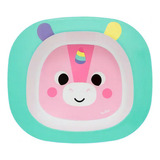 Pratinho Bowl Infantil Estampado Personagens Buba Cor Azul Unicornio