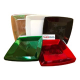Prato Acrílico Quadrado Sobremesa Resistente 15cm 50un.