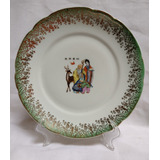 Prato Decorativo Parede Porcelana Real Cena Japonesa Dec. 60