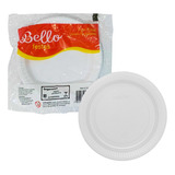 Prato Descartavel 15cm Sobremesa Resistente Branco 10un Saco
