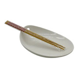 Prato Em Porcelana Com Hashi Para