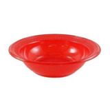 Prato Fundo Cumbuca Para Petiscos 15cm Vermelho C/70 Und. 