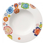 Prato Fundo Villeroy E Boch Anmut Bloom 24 Cm - Cada