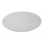 Prato Giratório 50cm Pra Mesa Portátil Laca Offwhite Polida 