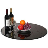 Prato Giratório Para Mesa 70 Cm Redondo Com Tampo De Vidro