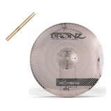 Prato P/ Bateria Ataque 16 Mute Bronz M-by Odery + Brinde