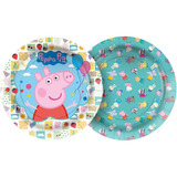 Prato P/ Bolo De Aniversário Peppa Pig C/12