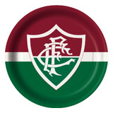 Prato Papel Tema 18cm Fluminense Tricolor