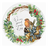 Prato Parede Porcelana Decoração Sobremesa Com Suporte