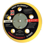 Prato Suporte 125mm 5 Pol. Lixadeira Orbital Hookit - Disco Cor Amarelo
