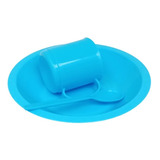 Prato/copo/colher Kit Merenda Escolar 3 Pçs 1209 Ercaplast