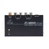 Pré-amplificador Phono Behringer Microphono Pp400 Ultracompa