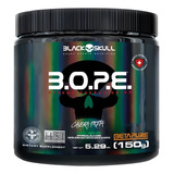 Pré-treino Black Skull Caveira Preta Series B.o.p.e Aminoácido B.o.p.e Sabor Limão Em Pote De 150g