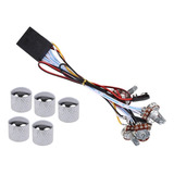 Preamp Ativo Baixo Elétrico 5 Pot + 5 Knob Metal Cromado