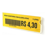 Precificador Porta Etiqueta Preço Gondola 10x3,5cm
