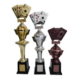 Premiação Barato Trofeu Truco Piff Baralho Poker Buraco