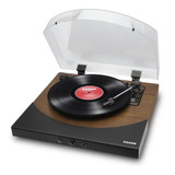 Premier Lp Wd Madeira Ion Toca-discos Usb Bluetooth Vitrola