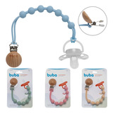 Prendedor De Chupeta Bola Silicone Clipe Menino Menina Buba