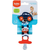 Prendedor De Chupeta Buba Baby Carrinho Azul Marinho - 08556