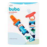 Prendedor De Chupeta Para Bebê Menino Carrinho Azul - Buba