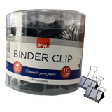 Prendedor De Papel Binder Clip 15mm Caixa Com 60 Unidades