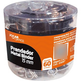 Prendedor De Papel Binder Clip 15mm Caixa Com 60 Unidades