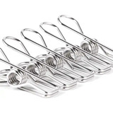 Prendedor De Roupa 100% Inox Kit 48 Prendedores Original