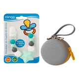 Prendedor + Porta Chupeta Silicone Clingo Novo Original Op2