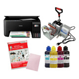 Prensa Caneca 110v + Impressora L3250, Tintas E Folhas