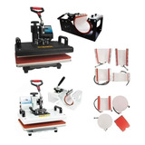 Prensa Térmica 8 Em 1 Sublimação Prato 110v Canecas Camisas Cor Preto110v