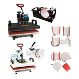 Prensa Térmica 8 Em 1 Sublimação Prato Camisas Canecas