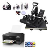 Prensa Térmica 8x1 Sublimação E Impressora L1250 + T Genesis